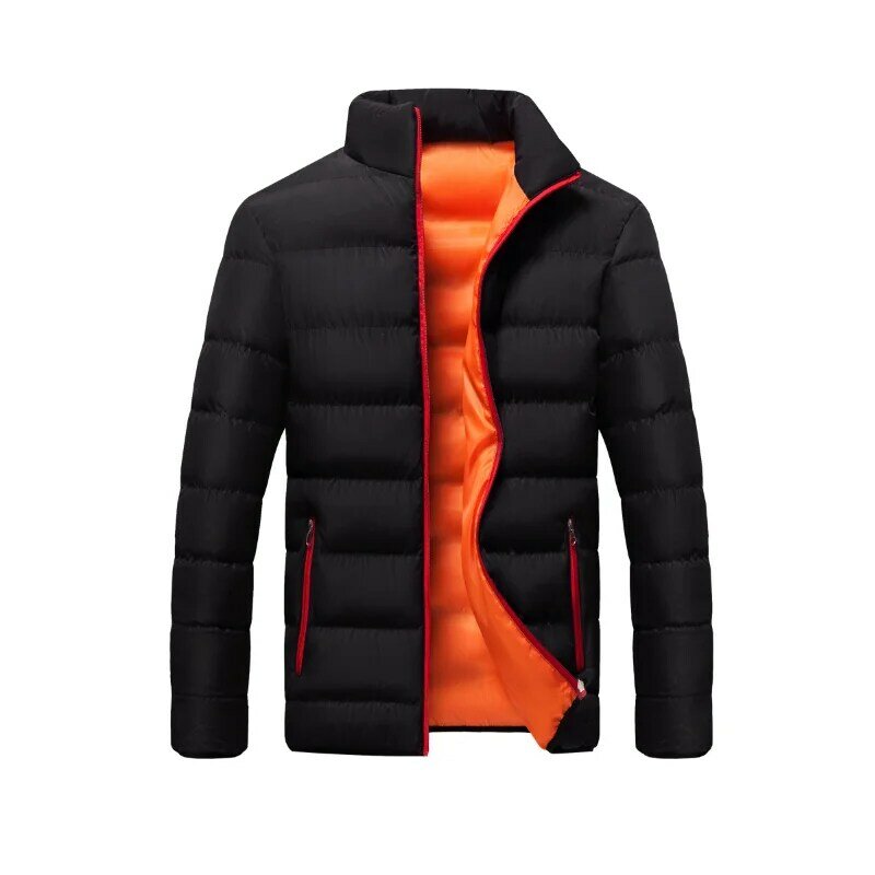 Cappotto invernale caldo imbottito elegante liscio abbigliamento giacca invernale colletto alla coreana Chaquetas parka