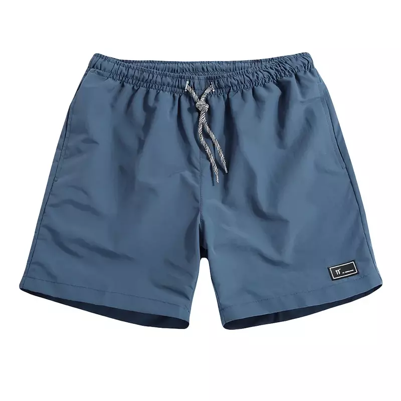 Pantalones cortos con cordón para hombre, Shorts informales de secado rápido, estampados, ropa de playa, surf