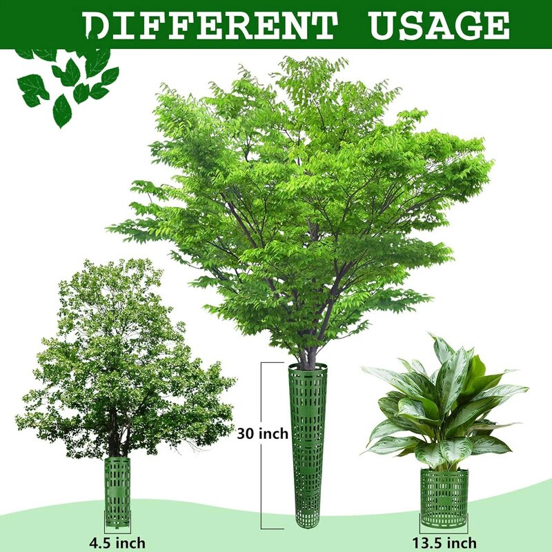 Pelindung bagasi tanaman, penutup bagasi pohon jala pembungkus dapat disesuaikan pelindung batang tanaman 4P/10 buah untuk pembibitan, pagar taman, penghalang hewan
