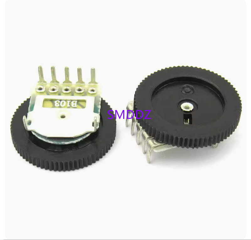 100pcs    Gear potentiometer 14 * 1 B503 50K with a diameter of 14MM and a thickness of 1MM. The tuning volume of a single conne