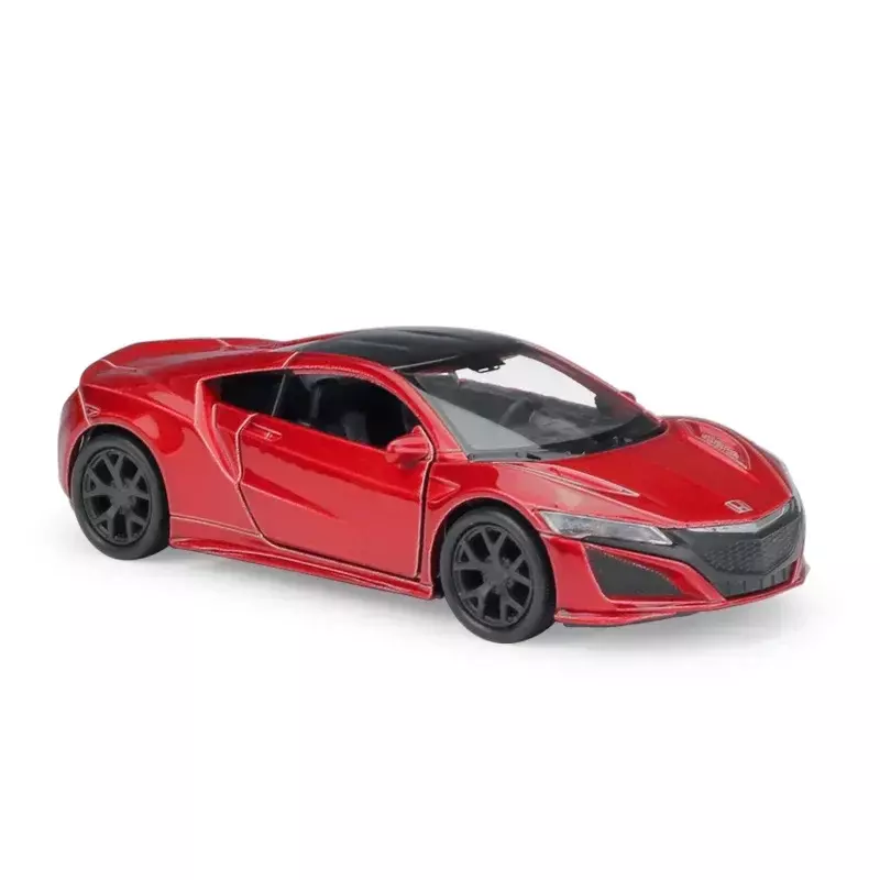 WELLY-Honda NSX Simulação Modelo de Carro de Liga, Escala 1:36, Veículo de Coleção Honda, Brinquedo Puxar, Presente, 2017