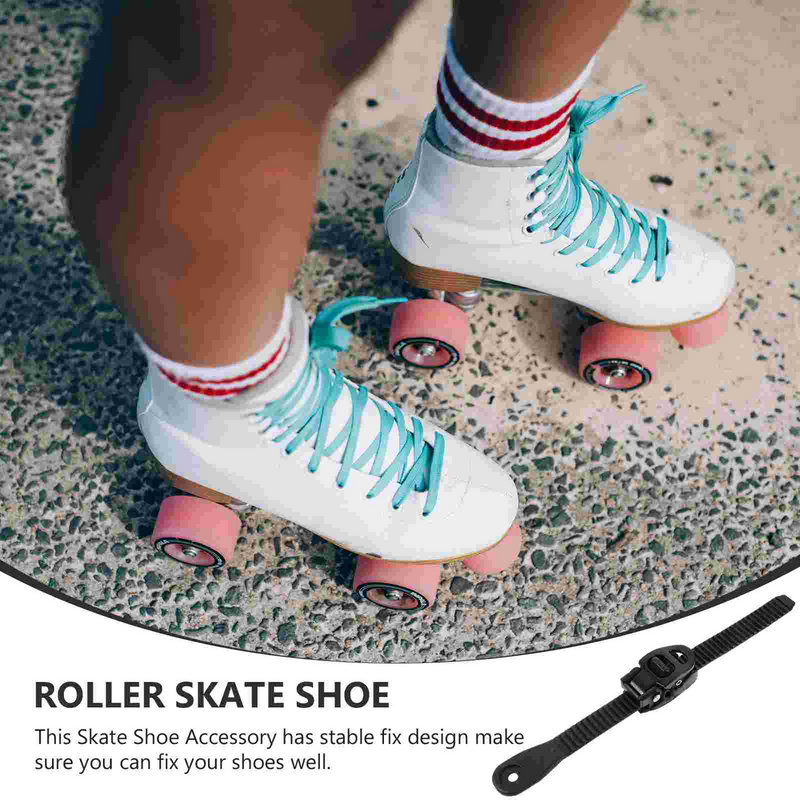 Cordones para zapatos con hebilla portátil, accesorios para patines de velocidad, suministros profesionales de Pvc, 2 juegos