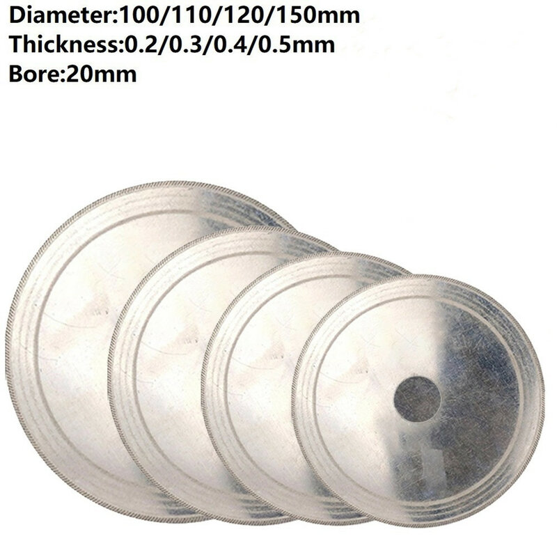 Алмазный режущий диск, полотно циркулярной пилы для зеркального стекла, режущие инструменты 100/110/120 мм
