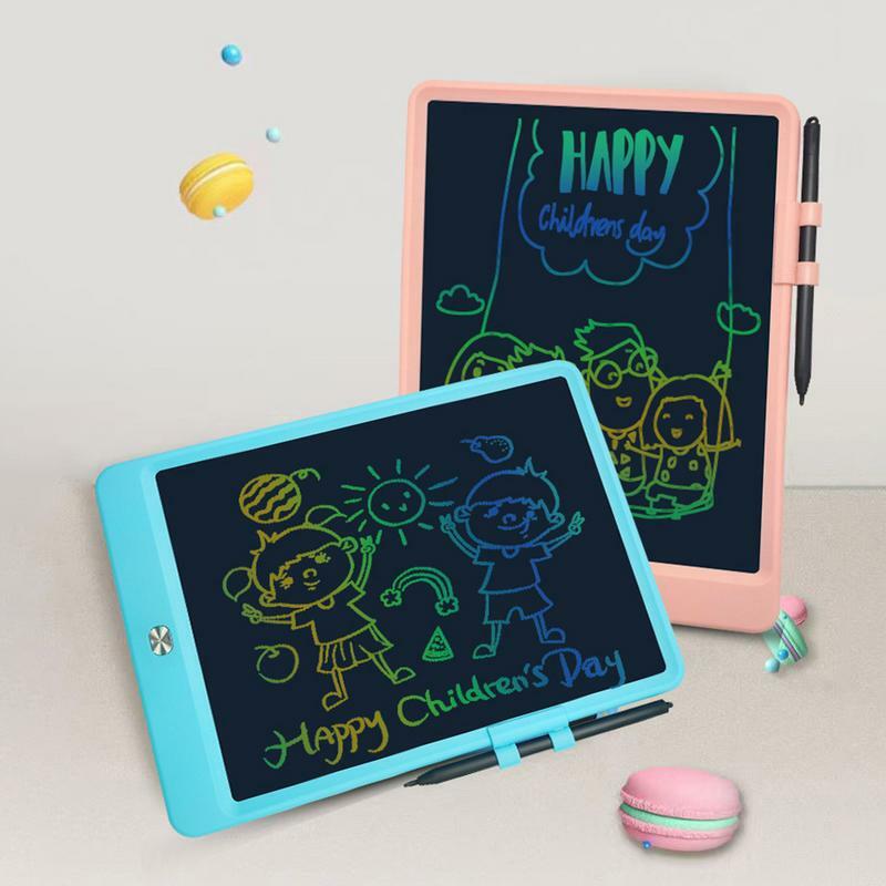 Tableta de escritura LCD de 10 pulgadas, tablero electrónico colorido, almohadilla de dibujo, juguetes de aprendizaje de actividades para niños de 3 a 8 años