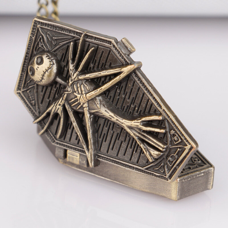 Polygonal Drei-dimensional Skulptur Schädel Sunny Special Fashion Männer Und Frauen Halskette Geschenk Vintage Taschenuhr