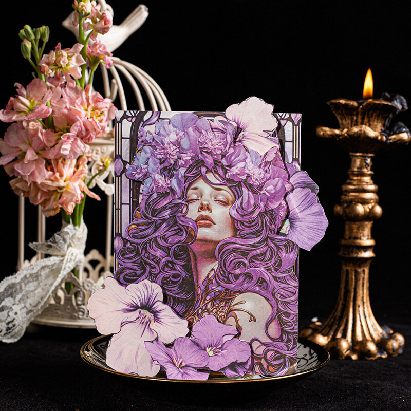 Mr. Paper-Étui de téléphone à thème floral vintage, papier léger, manuel à faire soi-même, fille rick, 6 styles, 30 pièces par paquet