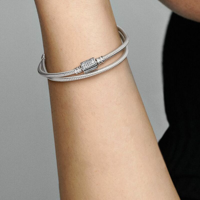 Nowa 2024 moda 925 srebro bransoletka Pandora nadaje się do oryginalnego projektu urok DIY damska biżuteria na prezenty