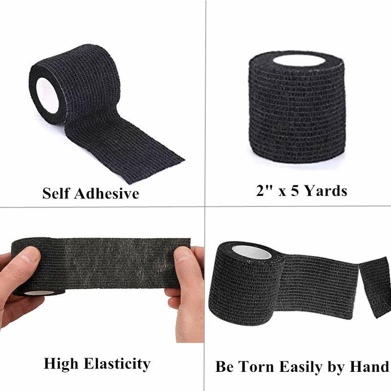 黒の粘着テープ,包帯,滑り止め,運動,不織布,使い捨て防水