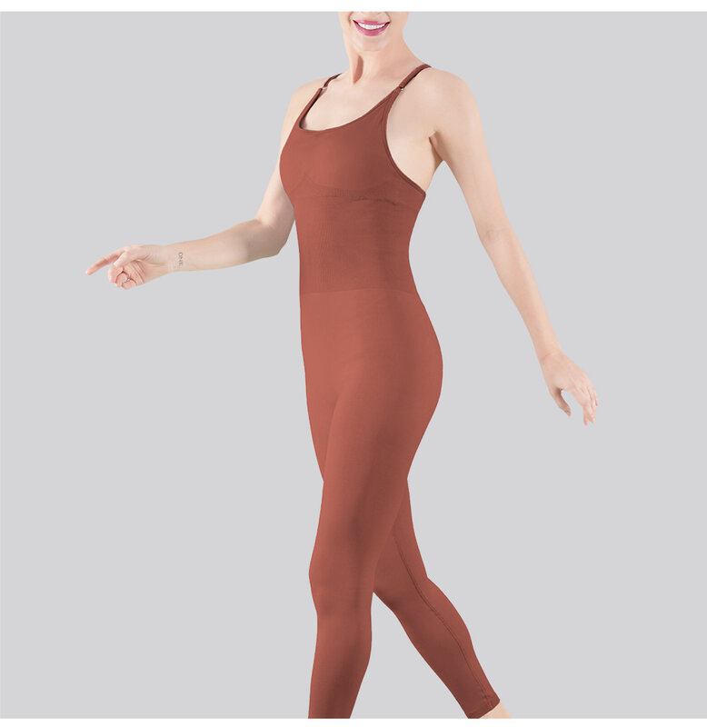 Gwintowane jednoczęściowe strój do jogi piękne spodnie z dekoltem w kształcie litery u i jednoczęściowe trykot baletowy