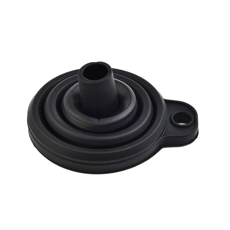 Universal Car Funnel Fluid Change Fill Gasoline Oil Fuel Parts Petrol Accessories Black Collapsible Durable New