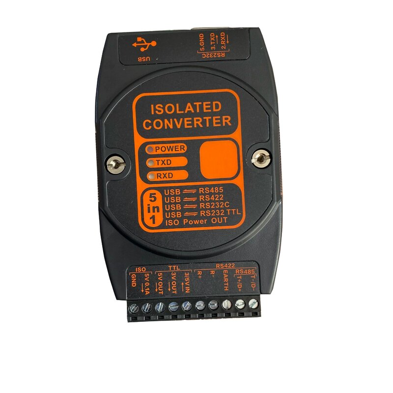 Преобразователь DCM2610A с USB на RS485/422/232/TTL/5 В, последовательный преобразователь 232 485 422, кабель TTL, изоляционный Тип USB