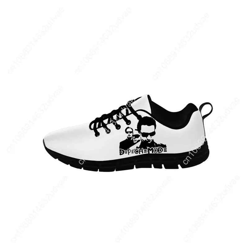 Depeche Band Low Top Sneakers Mode para homens e mulheres, sapatos de pano casuais, impresso em 3D, leve, DM Running, adolescente