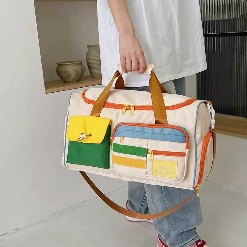 Oxford große Kapazität Reisetaschen Farbe passend hochwertige einzigartige Design Schulter und Handtaschen für Frauen 2024 lässig neu