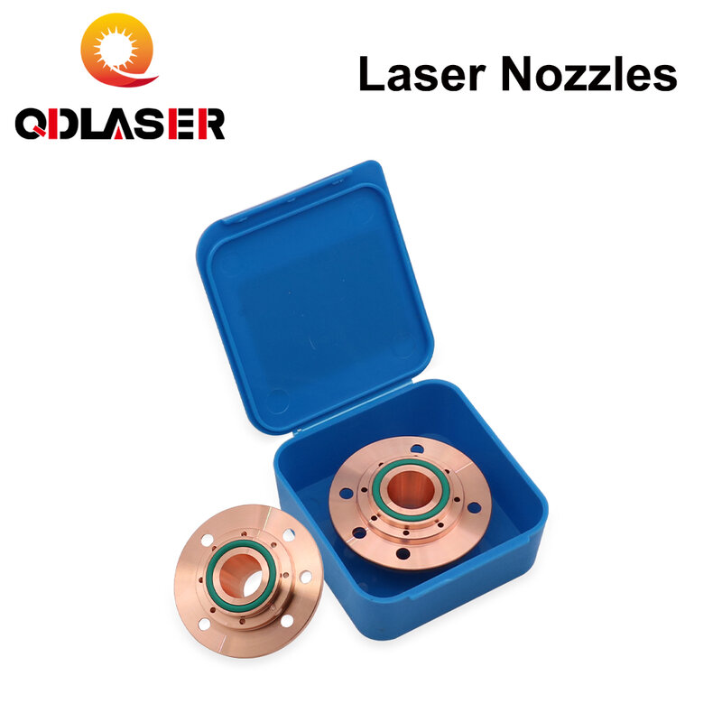 QDLASER G-Type DN-2 Conector Do Bico Laser, Q90 Altura 12.3mm, Rosca 17.6mm, M14 para Máquina De Corte A Laser De Fibra