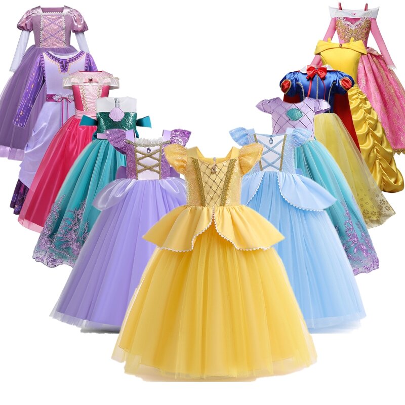 Costume de fête de paupières de princesse pour enfants, déguisement de carnaval d'été pour filles, Halloween, anniversaire, cosplay, robe de poivre éducative, 2024
