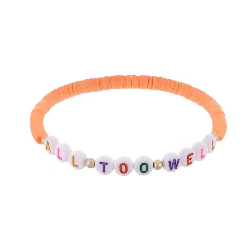 Bracelets d'amitié pour enfants pour filles Bracelets de perles de lettre Bracelets extensibles Faire semblant de jouer de pour