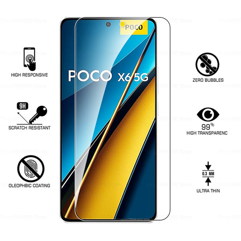 2 szt. Szkło hartowane do Xiaomi Poco X6 5G szkło ochronne małe Poko X6Pro X6 X 6 6Pro osłony ekranu folia ochronna