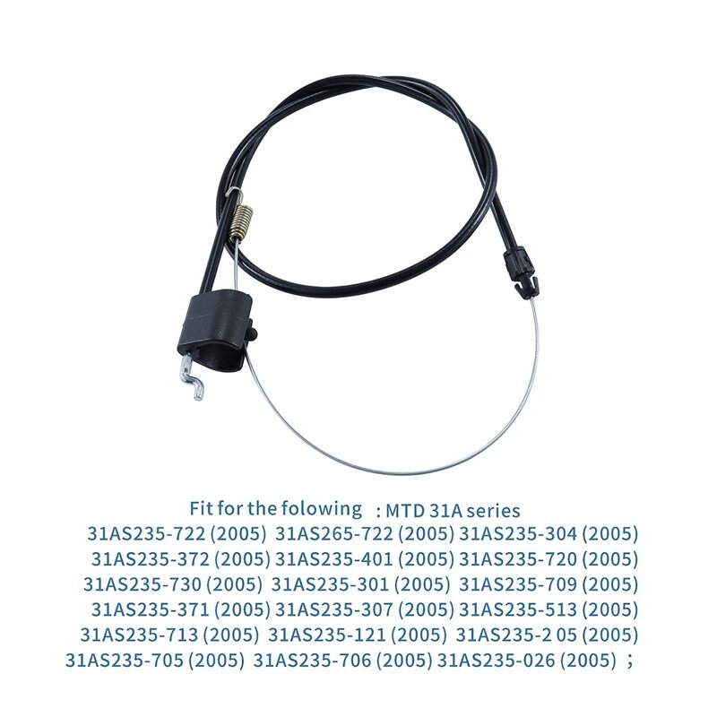 Câble d'embrayage compatible avec MTD 946-04091, câble d'embrayage MTD 946-04091, câble d'embrayage MTD 746-04091, accessoires 746 04091, paquet de 2