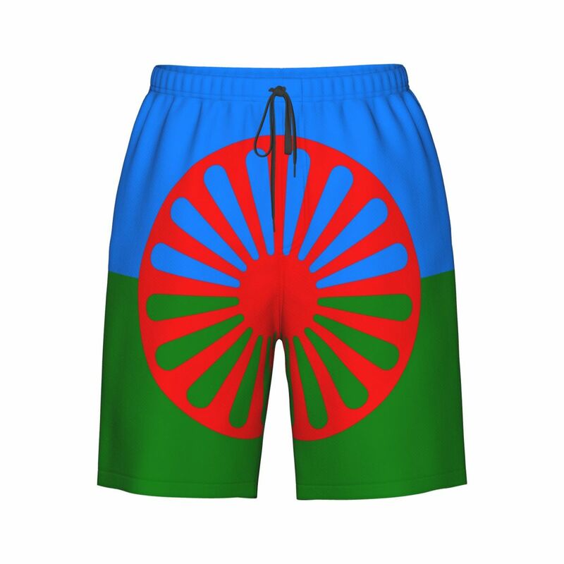Romani Menschen Rom Zigeuner Flagge Herren Badehose Qucik Dry Board Strand Shorts Badeanzug für Männer Boards horts leicht