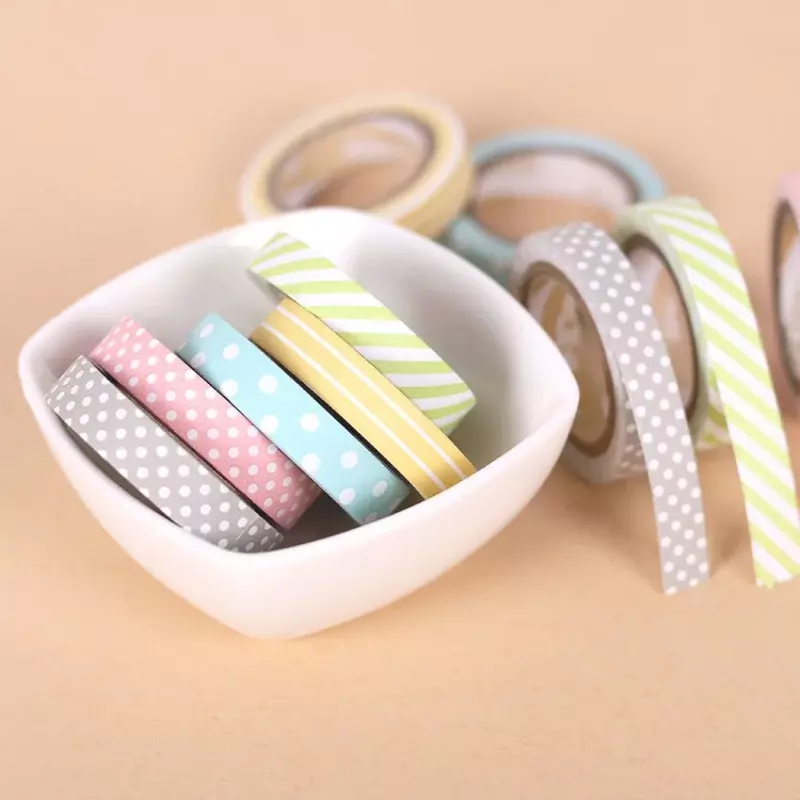 Kunden spezifisches Produkt China Washi Tape kunden spezifisches Design bedrucktes Papier Pflanze Washi Tape Gitter Tape Set