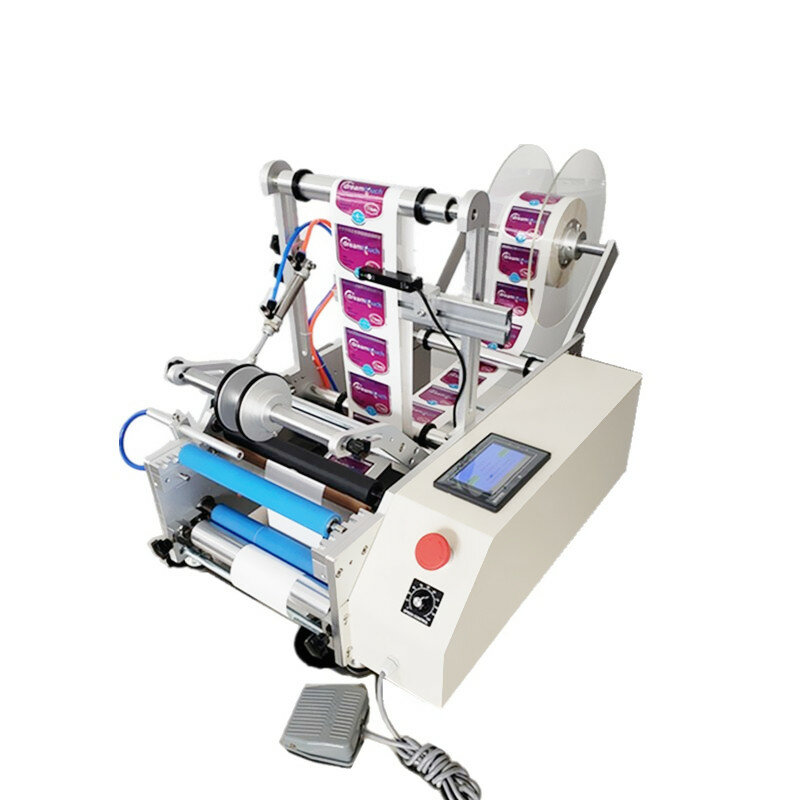 Полуавтоматическая двухсторонняя машина для маркировки пластиковых и стеклянных бутылок из ПЭТ с функцией подсчета производства