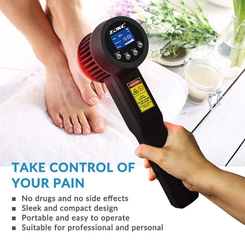 ZJZK 650nm 808nm equine laser therapy near me infrared for concussion low level laser therapy for lymphedema disc herniation