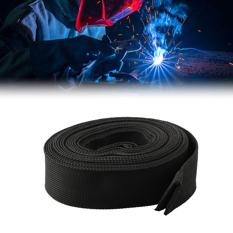7.5M/24.6 Ft Protective Sleeve Sheath Cable Cover Welding Tig Torch Hydraulic Hose Tools Black Welding Soldering Supplies
