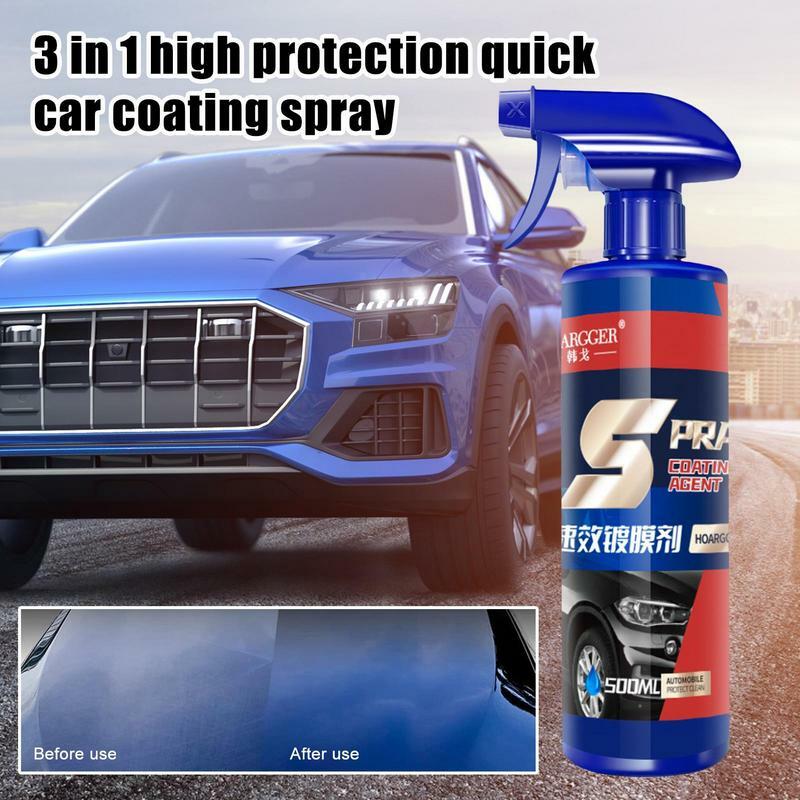 500ML Wasserlosen Beschichtung Spray Anti-Kratzer Shiny Glatte Wasserdichte 3 In 1 Auto Körper Reparatur Werkzeug Farbe Pflege auto Zubehör