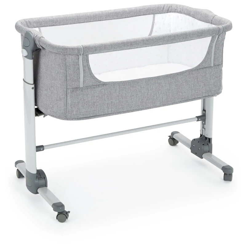 Portable baby Bed Adjustable Bedside bassinet Baby Crib connected to partner's Baby Cribs Bedside Bed