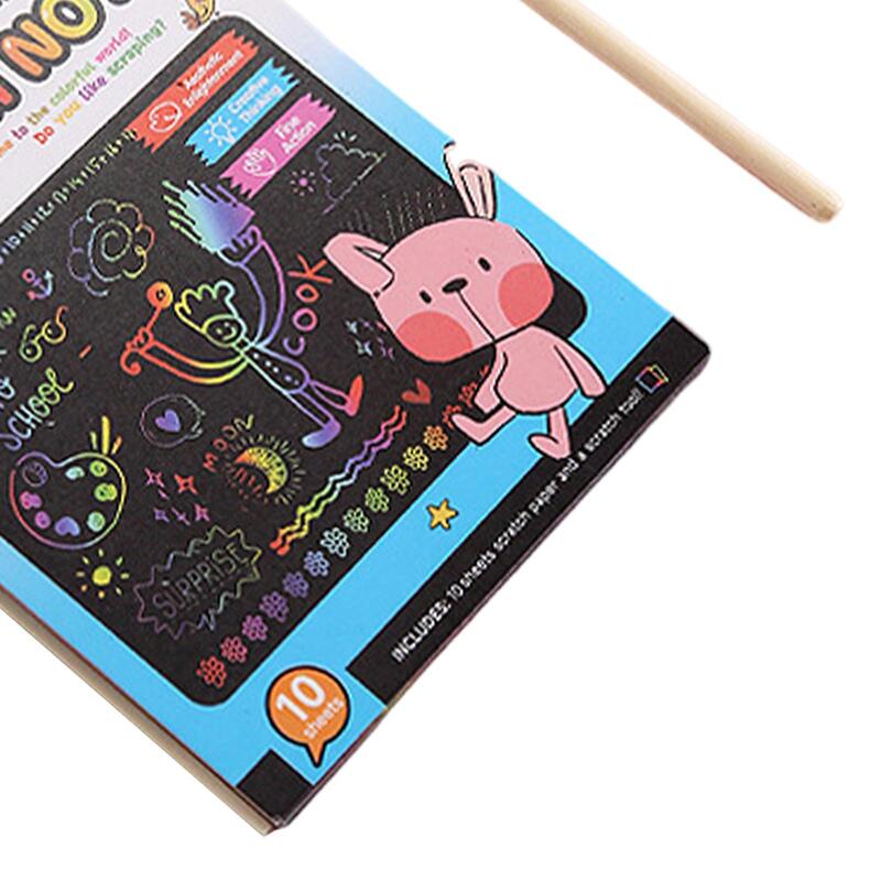 Scratch Paper Art Note Set, Pré-Escolar Aprendizagem, Crianças Artesanato Projetos Kits