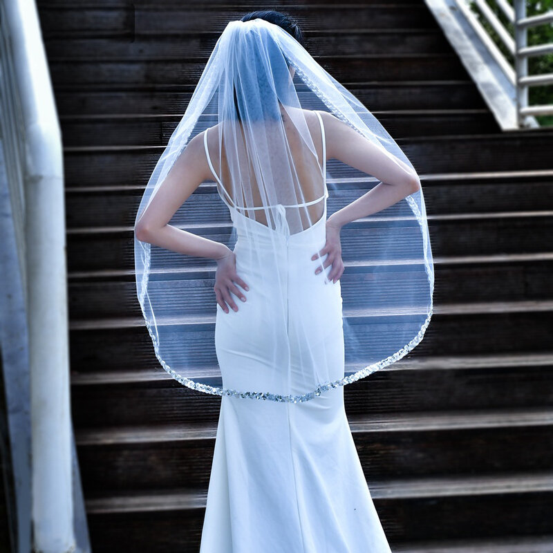 حافة الفضة شبكة الشريط مشط الشعر ، الزفاف الحجاب الزفاف ، غطاء الرأس ، 1 متر ، BL4051