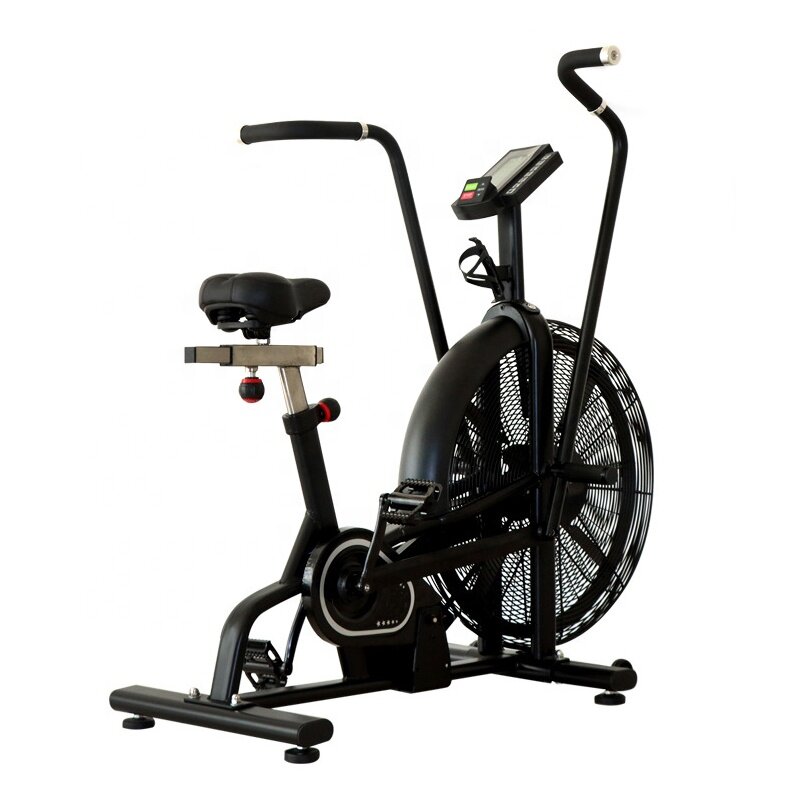 Vélo de fitness professionnel avec ventilateur d'air, équipement de gym et d'assaut domestique