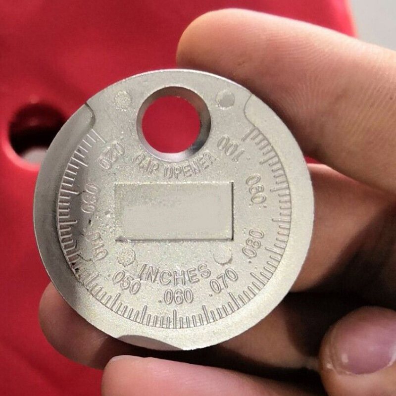 Herramienta Métrica de medición de huecos de bujías, calibre de bujías tipo moneda