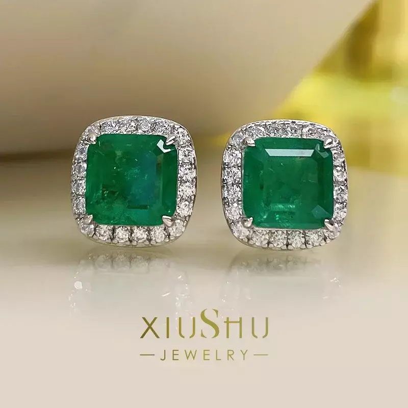 Wunsch täglich Luxus Nische Ohrringe Paraiba Sterling Silber importiert High Carbon Diamant minimalist isch