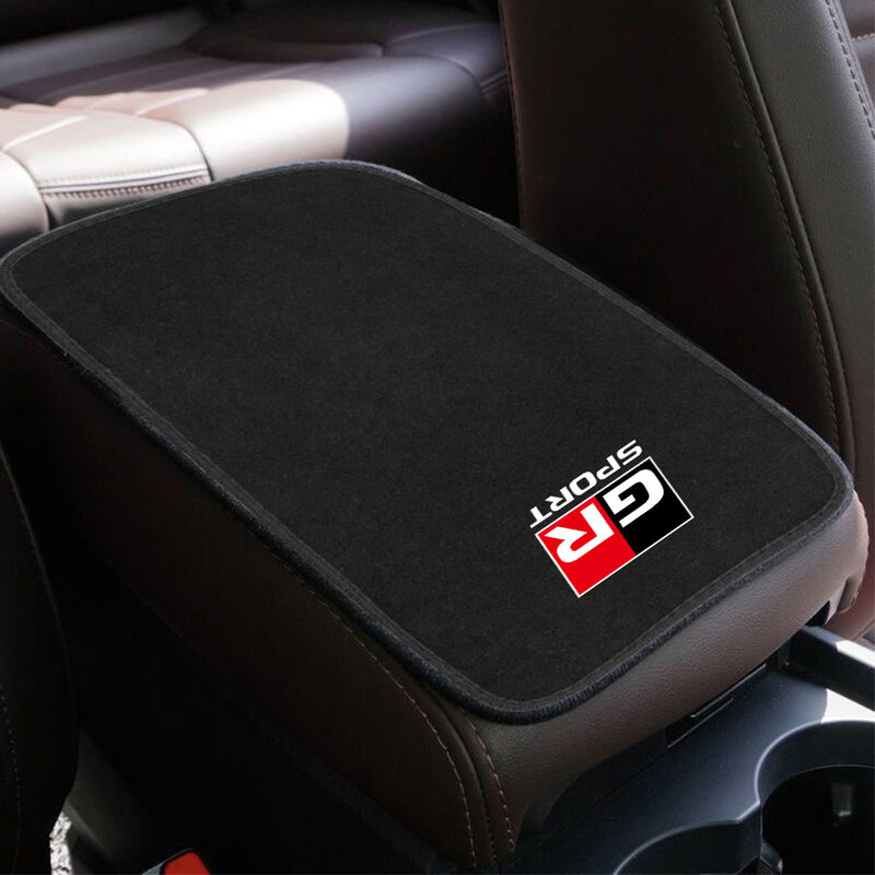 Car armrest box cushion plush material interior accessories for Toyota GR SPORT supra Corolla Prius Camry Tacoma Venza rav4 Aqua