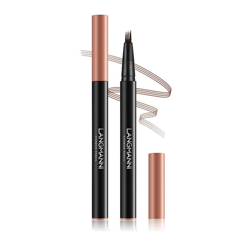 Three-dimensional Eyebrow Pencil Portable Waterproof Long-lasting Color Four Eye Easy Claws Natural Smooth Makeup X2H4