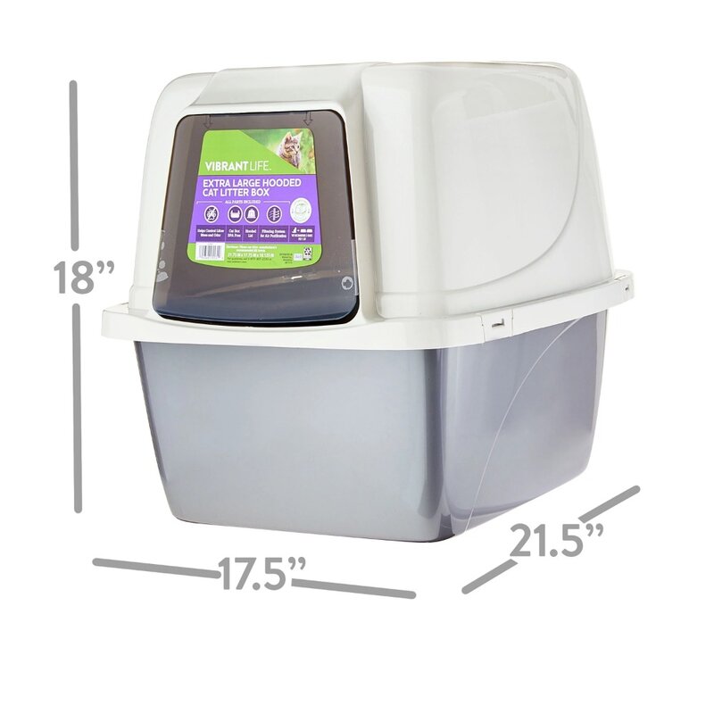 Extra Large Hooded Enclosed Cat Litter Box