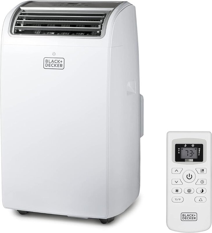 14,000 BTU Air Conditioner Portable for Room up to 700 Sq. Ft. with Remote Control, White