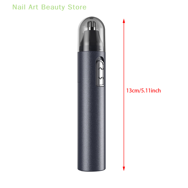Black Electric Nose Hair Trimmer For Men And Women Available With Low Noise High Torque High Speed Motor Washable Nasal Hair