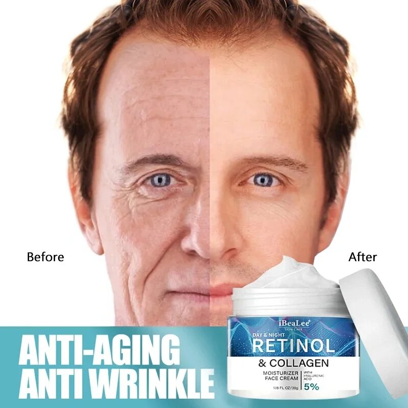 Retinol Face Cream Facial Anti Aging Care Firming Skin Reduce Neck Wrinkles Moisturizing Anti-aging Facial Treatment