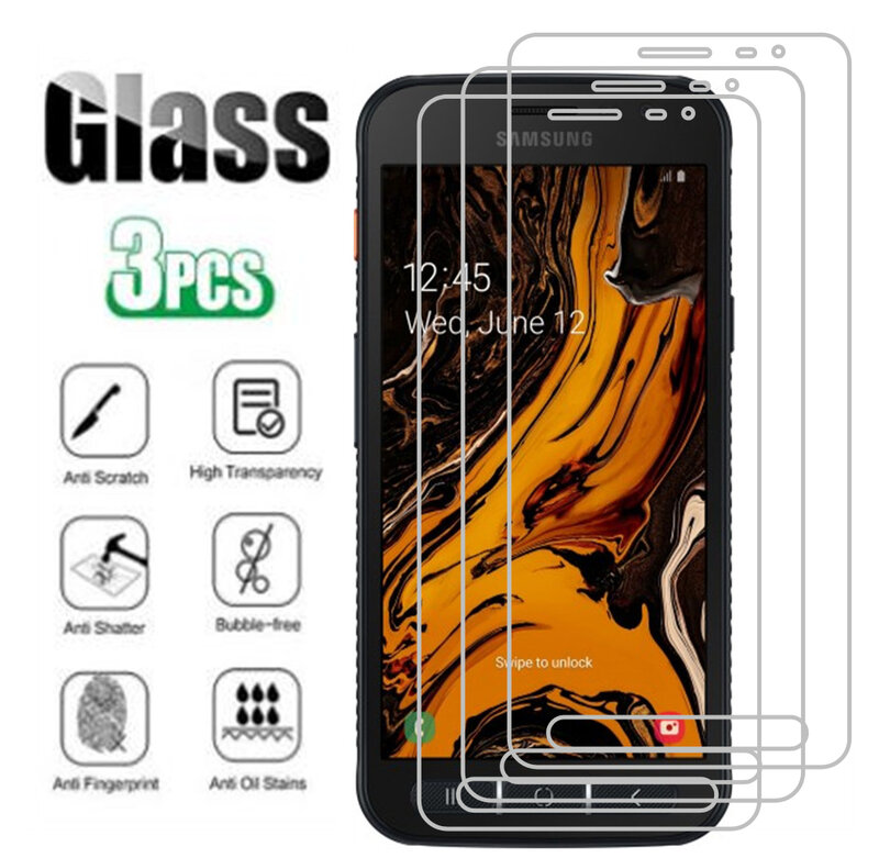 3PCS For Samsung Galaxy Xcover 4 4S Tempered Glass Protective ON SM-G398F G398FN/DS G390F Screen Protector Phone Cover Film