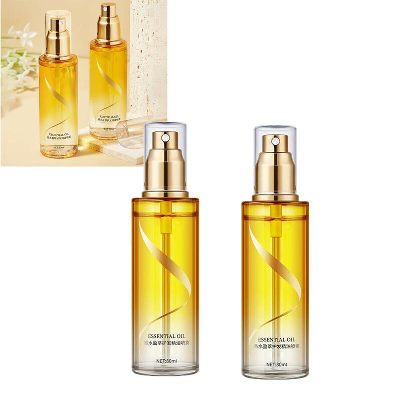 2 pezzi fragranza per la cura dei capelli olio essenziale Anti-crespo crescita capelli siero liscio olio per capelli riparazione essenza Spray olio aromatico per la cura dei capelli