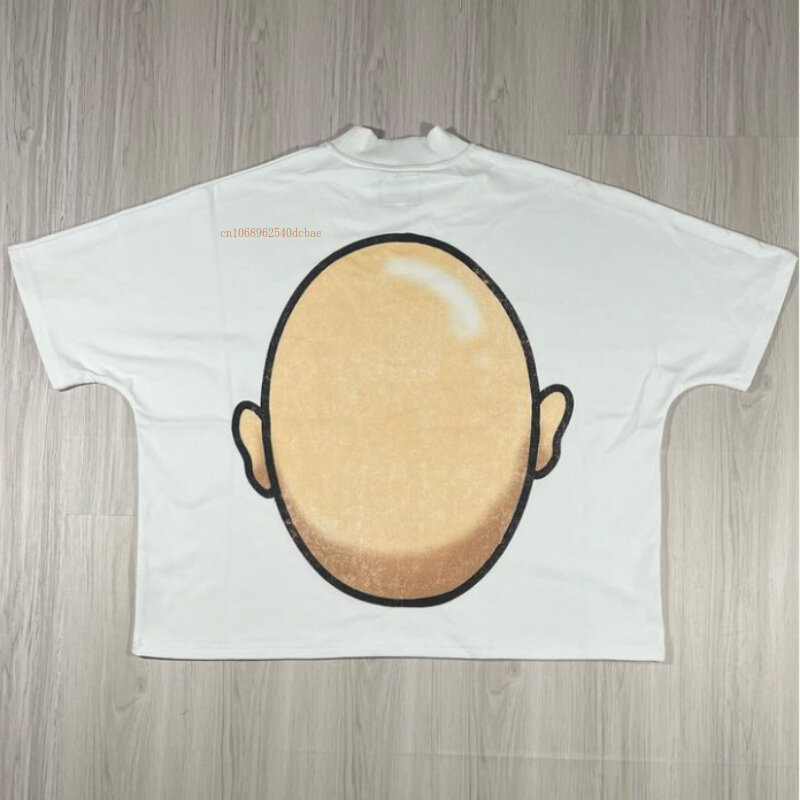 Camiseta blanca de algodón para hombre y mujer, camisa de manga corta con diseño impreso de Iconos Grandes, moda urbana informal