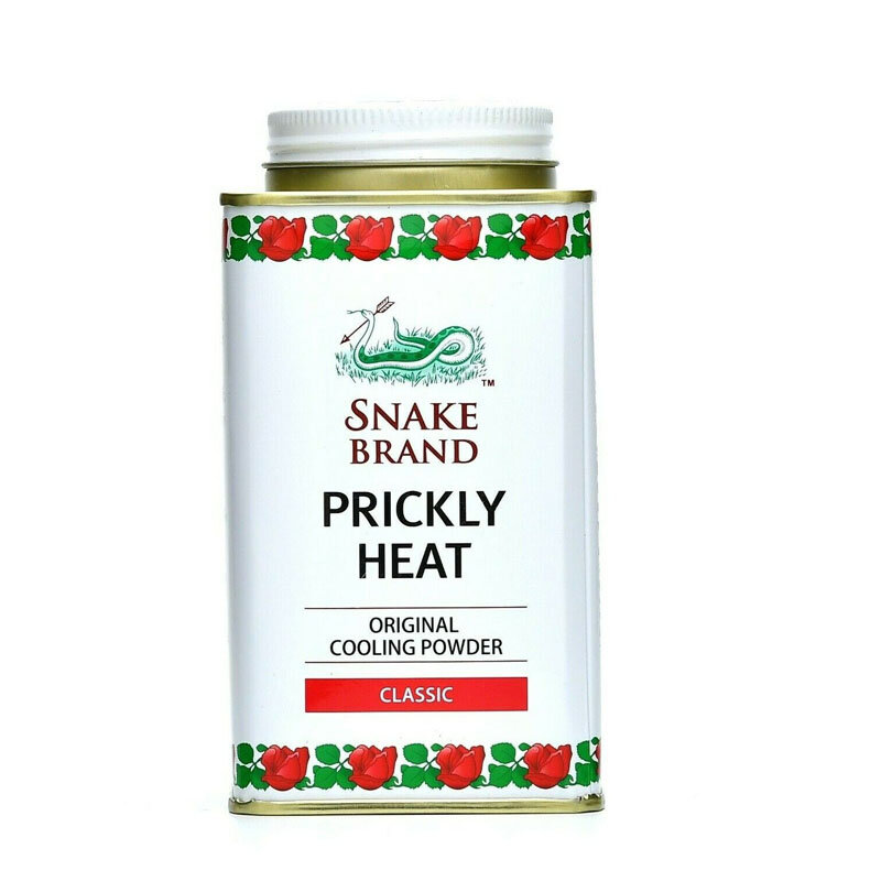 Snake Brand Antiperspirant Cooling Powder, Talco de Calor Espinhoso, Antitranspirante, Antitranspirante, Resfriamento e Calmante, Antitranspirante, 140g
