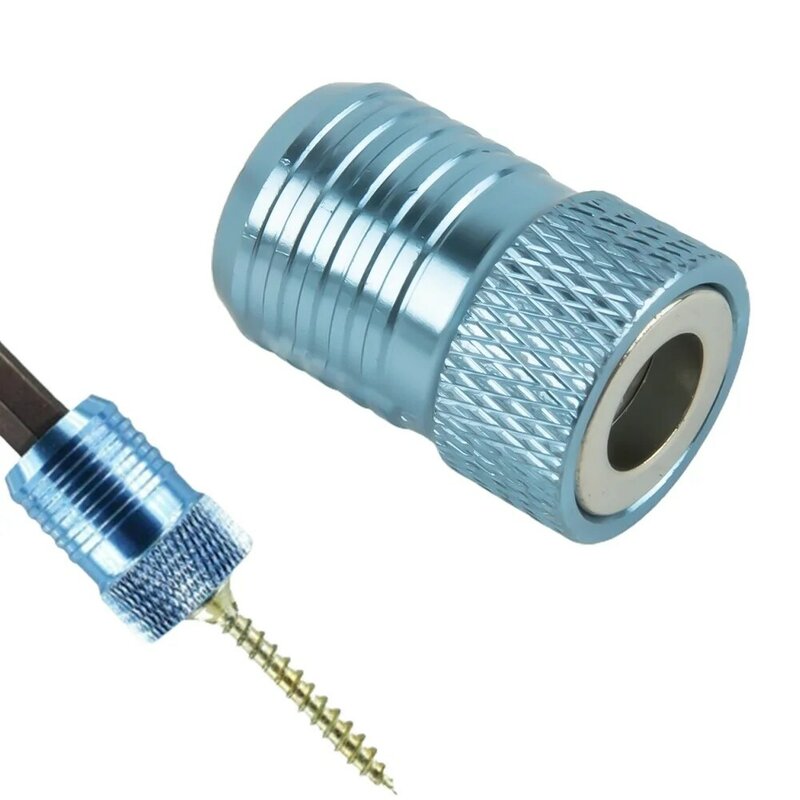 1pc 22mm Batch Nozzle Magnetizing Magnetizer Ring Strong Magnetism Anti-corrosion For 6.35mm Drill Bit Hand Tools Screwdriver