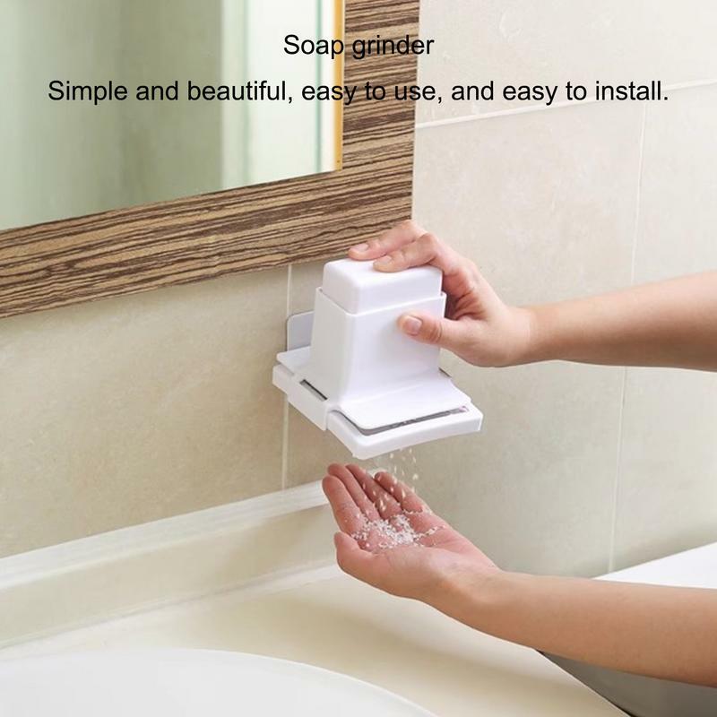 Soap Dish For Shower Grinding Soap Wall-Mounted Rack Tray Household Self-Adhesive Bathing Soaps Storage Accessories For School