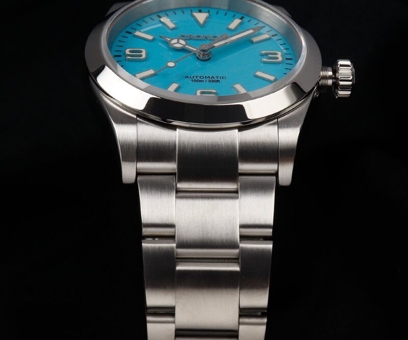 Cronos Relógios Masculinos de Luxo, Explorar Série de Escalada, Relógio Esportivo Casais, Relógio Mecânico Automático Unisex, 36mm, 10Bar, Moda