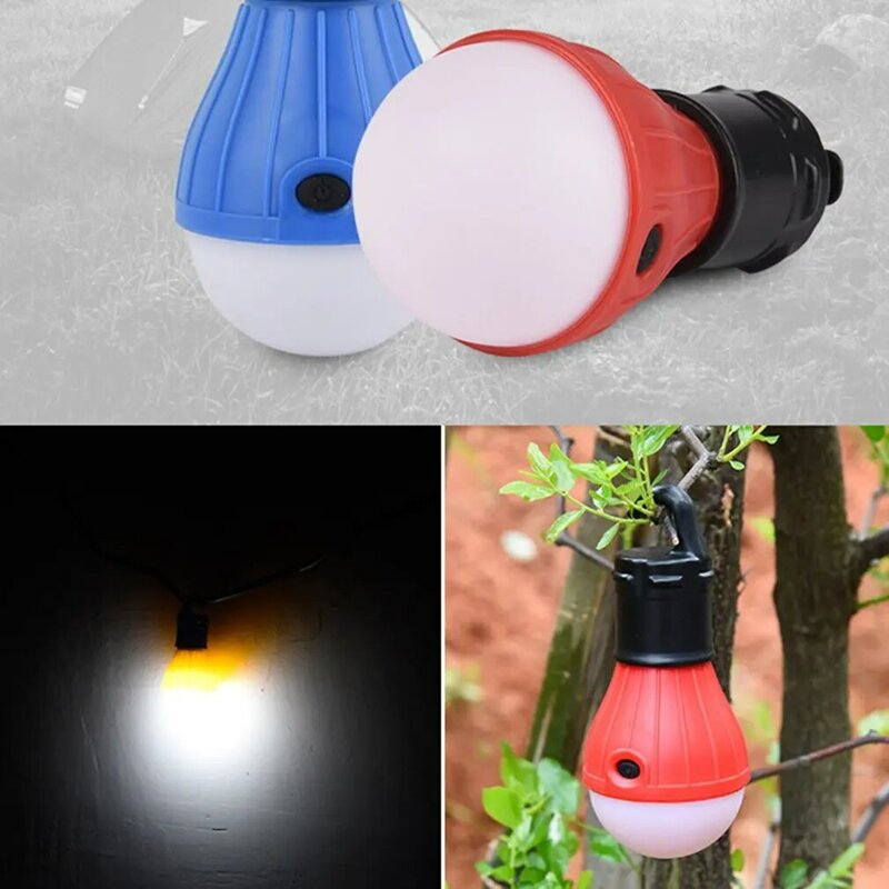 2023 Mini lanterna portatile tenda luce LED lampadina lampada di emergenza impermeabile gancio a sospensione torcia per il campeggio