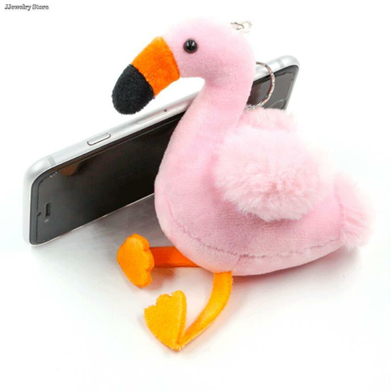 1pc Flamingo Vogel Plüsch Schlüssel bund Stofftier Tierwelt Sammler weichen Plüsch Puppe Spielzeug Geburtstags geschenk für Mädchen Party Dekoration