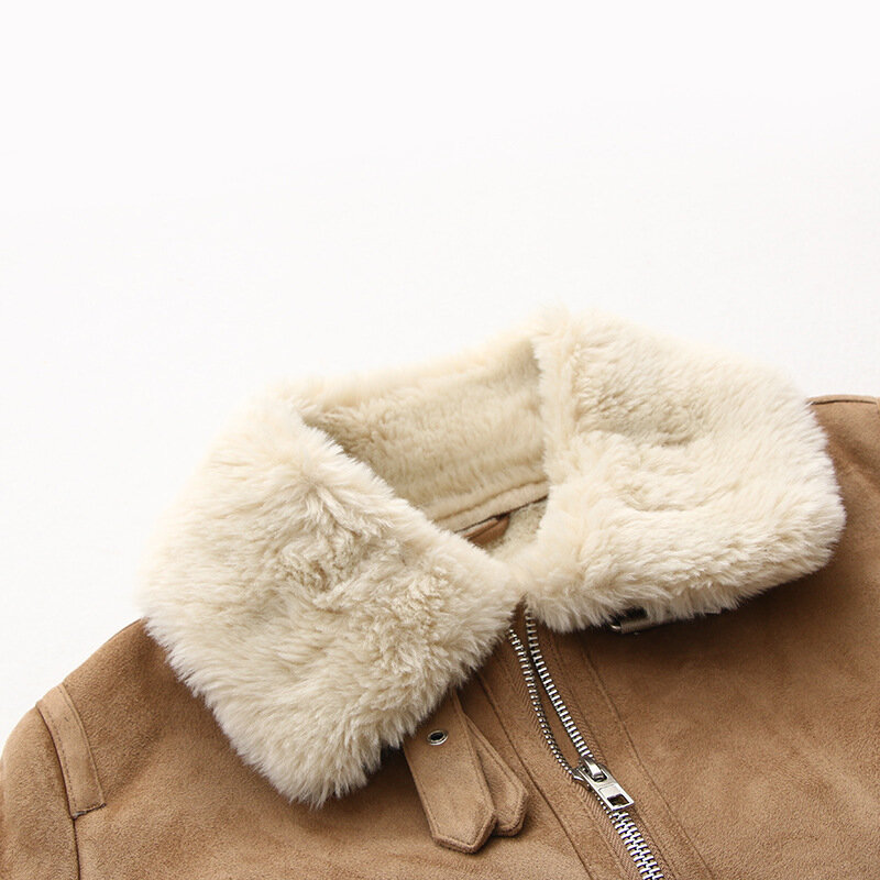 Blazer formel en laine d'agneau imbibée pour femme, bouton unique, veste décontractée pour femme, manteau de bureau pour femme, hiver, 03